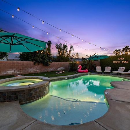 Casa Desert Muse With Heated Pool Spa Firepit Mini Golf And Games Indio Eksteriør bilde
