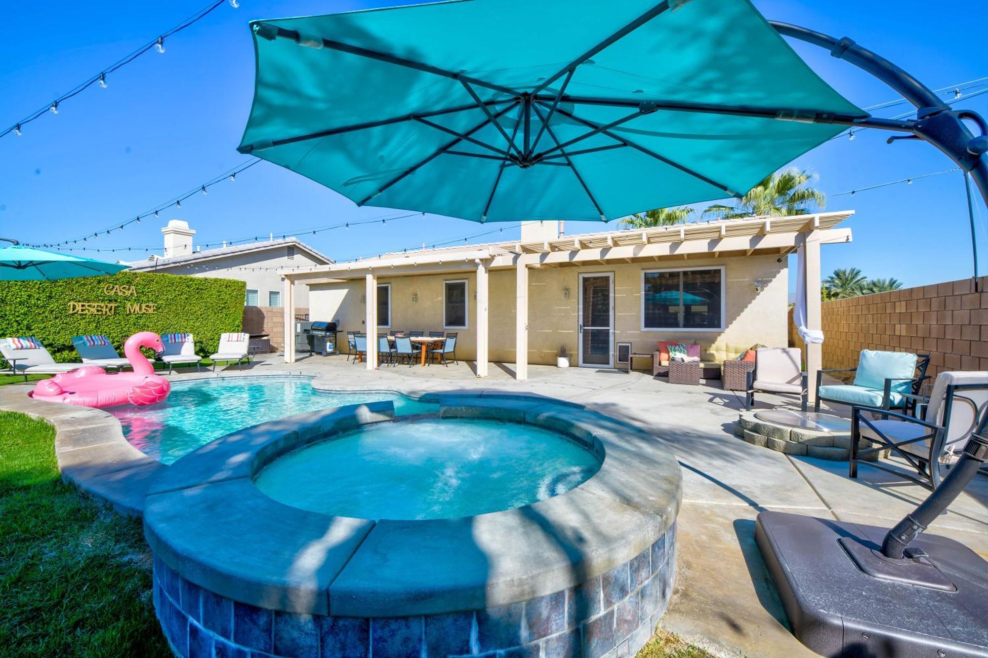 Casa Desert Muse With Heated Pool Spa Firepit Mini Golf And Games Indio Eksteriør bilde