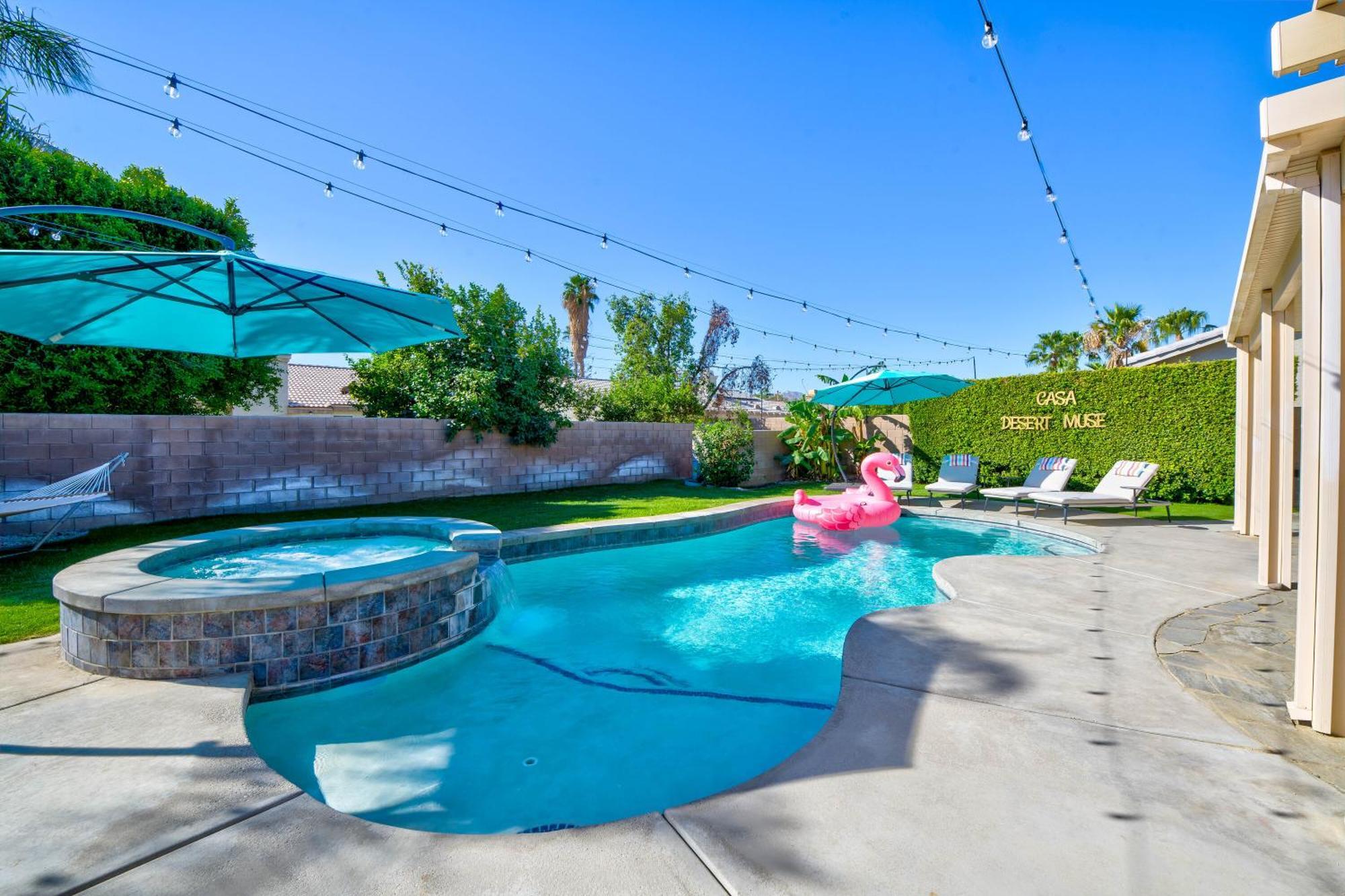 Casa Desert Muse With Heated Pool Spa Firepit Mini Golf And Games Indio Eksteriør bilde