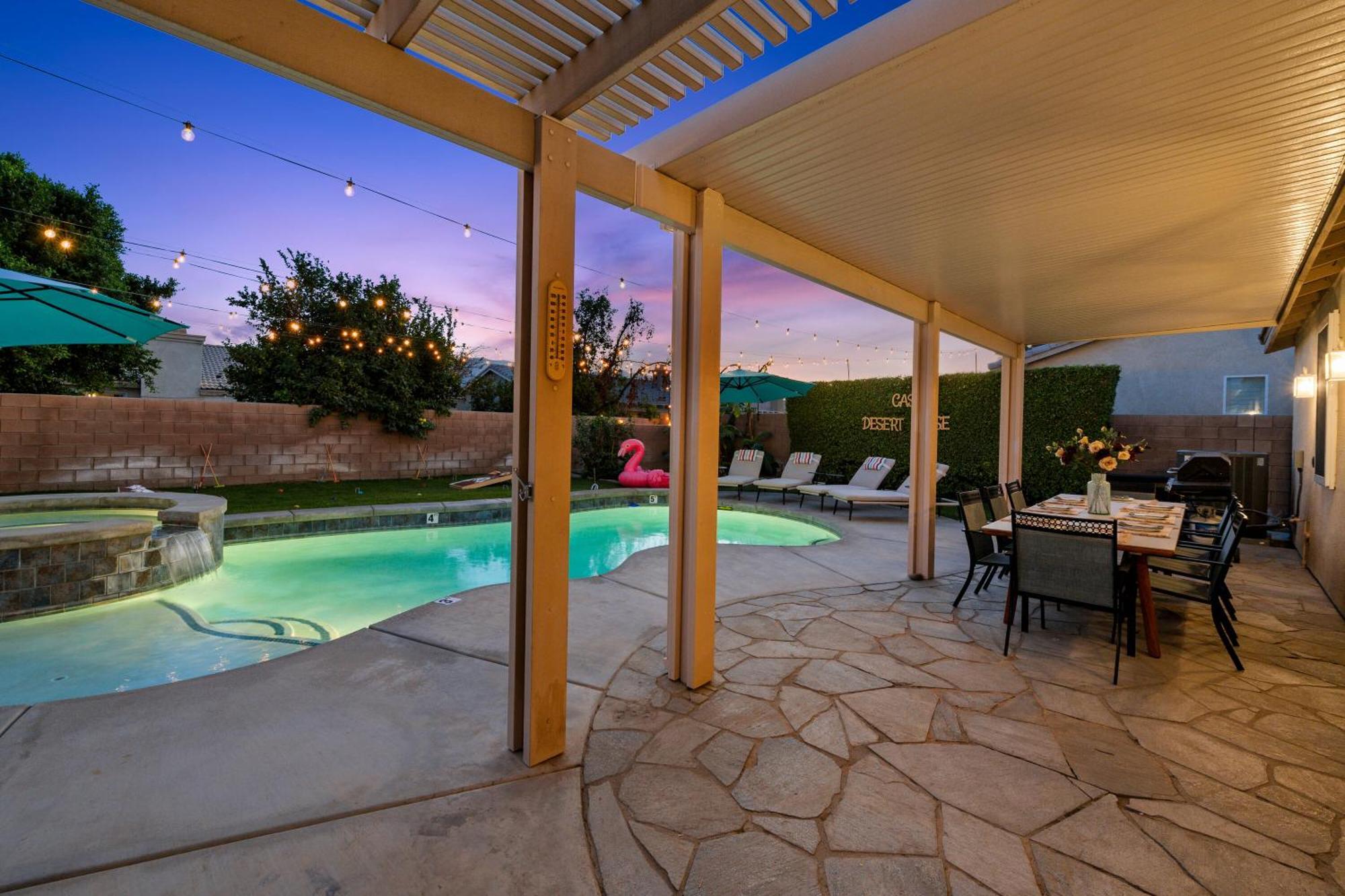 Casa Desert Muse With Heated Pool Spa Firepit Mini Golf And Games Indio Eksteriør bilde